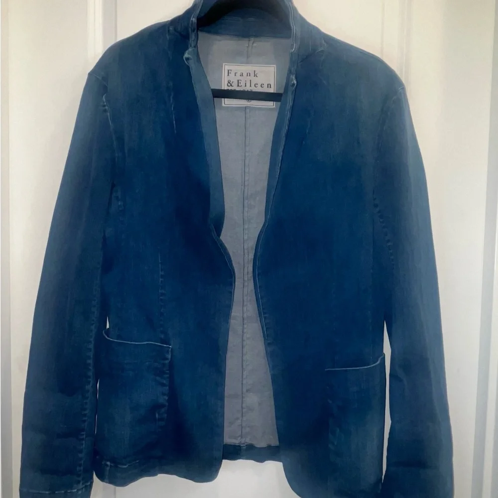 Frank & Eileen Dublin Denim Blazer Jacket - Picture 2 of 5